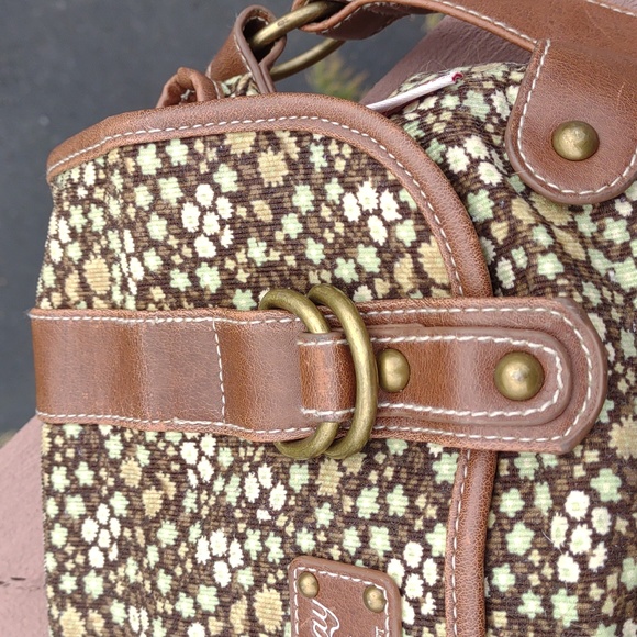 ๐VINTAGE๐ UNIONBAY Ditsy Floral Corduroy Fabric Shoulder Bag - Picture 7 of 16